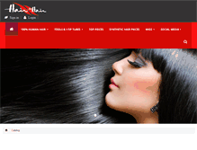 Tablet Screenshot of hairforhair.com